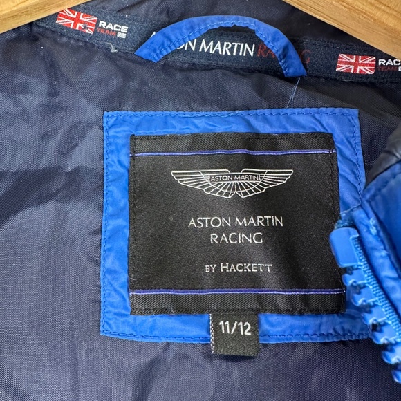 Hackett London Men's Aston Martin Racing Vest Blue Jacket Size 11/12 HM402102 - Picture 3 of 5